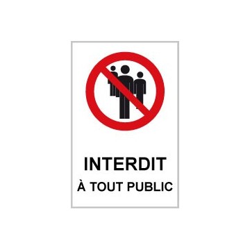 Pictogrammes interdiction...