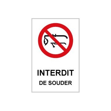 Pictogrammes interdiction...