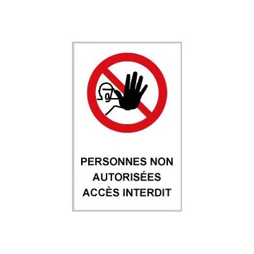 Pictogrammes interdiction...