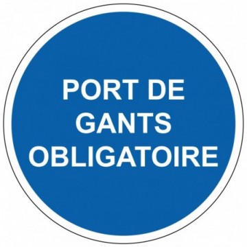 Pictogrammes port de gants...