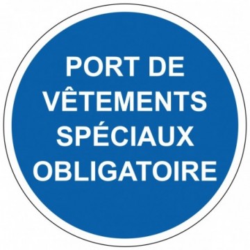 Pictogrammes port de...