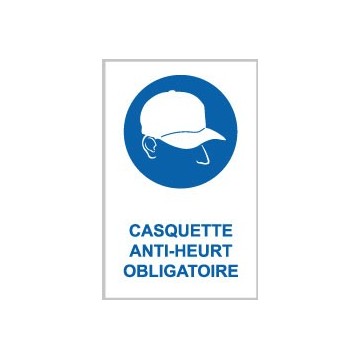 Pictogrammes casquette anti...