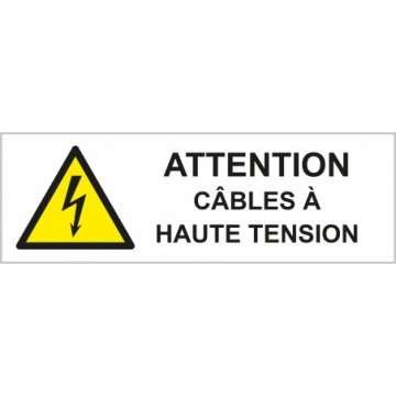 Pictogrammes danger cables...