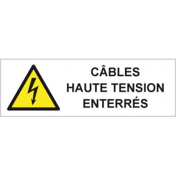 Pictogrammes danger cables...