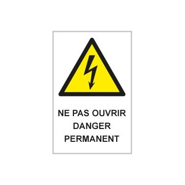 Pictogrammes danger ne pas...