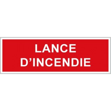 Pictogrammes incendie lance...