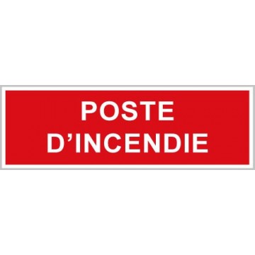 Pictogrammes incendie poste...