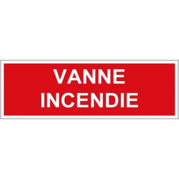 Pictogrammes incendie vanne...